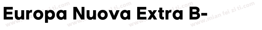 Europa Nuova Extra B字体转换